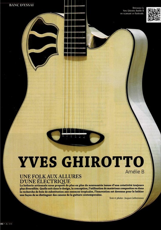 Article sur Yves Ghirotto dans Guitarist Acoustic Page 1